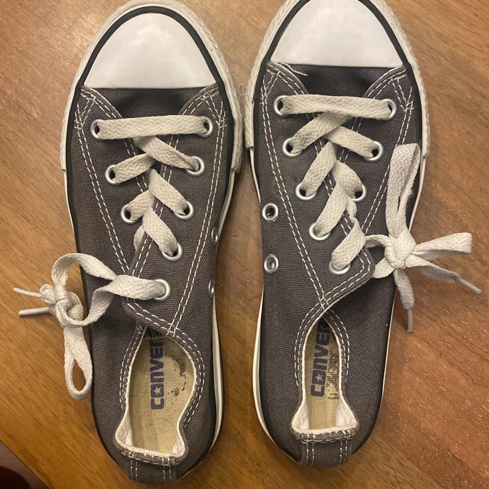 Converse kids Sz 13 grey All-Stars - Picture 2 of 7